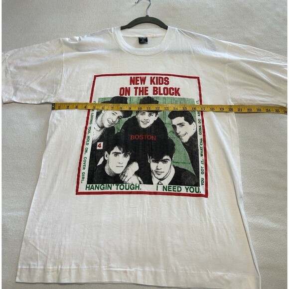 New Kids On The Block Boston Band Concert T-Shirt VTG 80’s 90’s Jetta Sz L READ - Picture 13 of 13